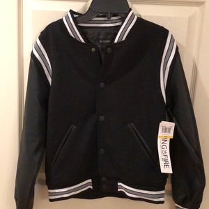 Boys casual collegiate jacket